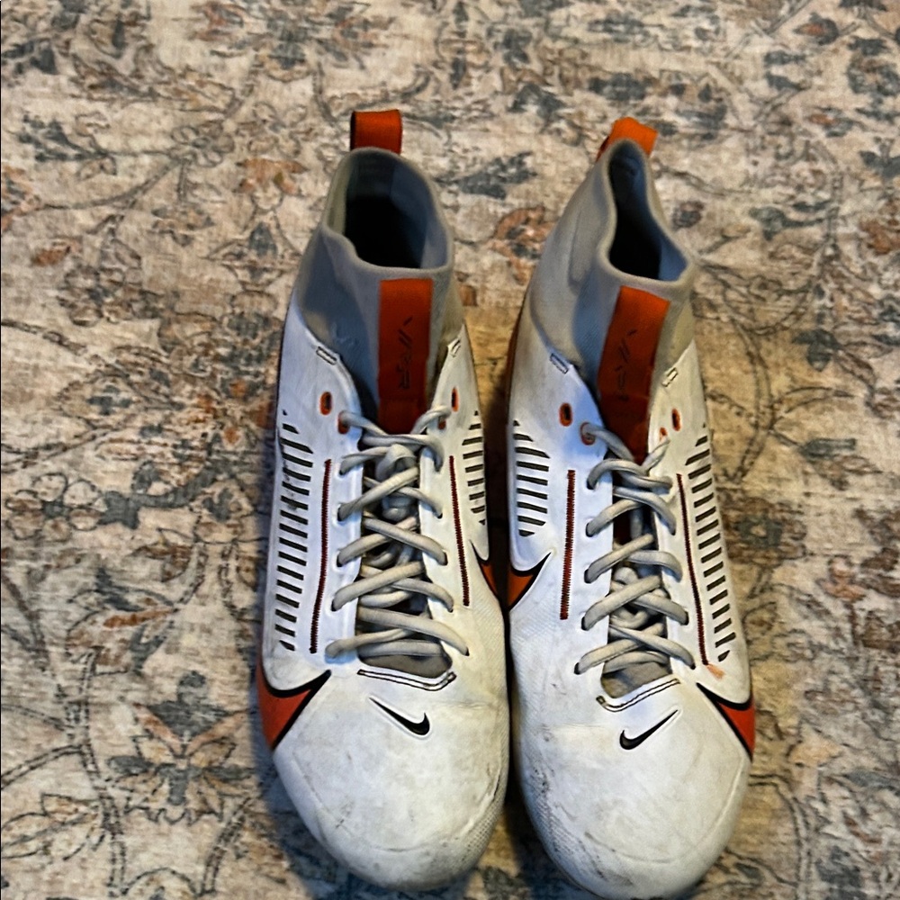 Nike White and Orange Athletic Shoes